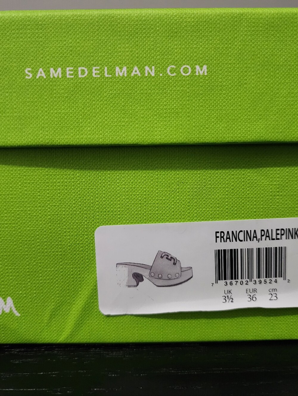 Sam Edelman Francina Platform Slide Pale Pink - Picture 6 of 6